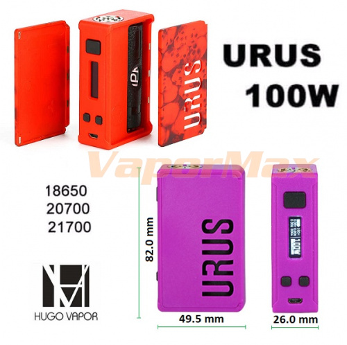 Hugo Vapor URUS 100W Black TC Mod фото 2