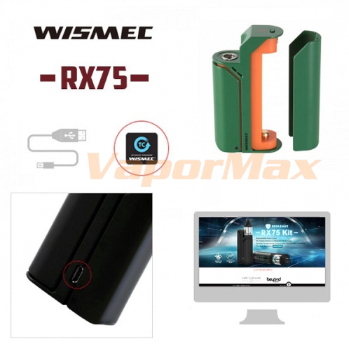 Wismec Reuleaux RX75 TC Mod фото 4