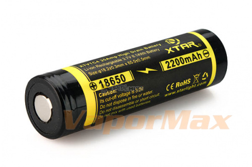 Аккумулятор  XTVTC4 18650 2200mAh (25A) купить в Москве, Vape, Вейп, Электронные сигареты, Жидкости фото 2