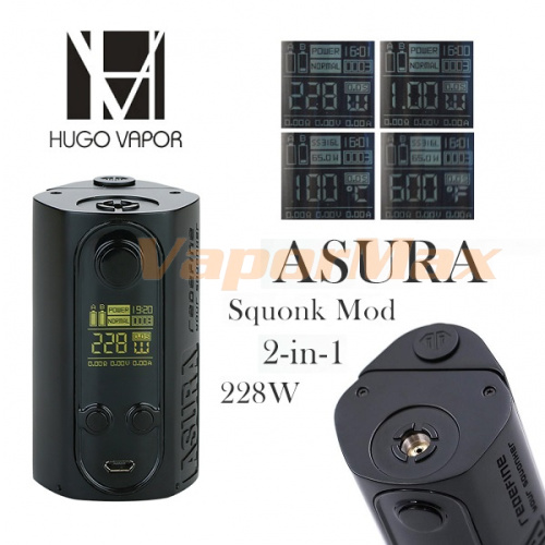 Hugo Vapor Asura 228W TC Squonk Mod фото 5