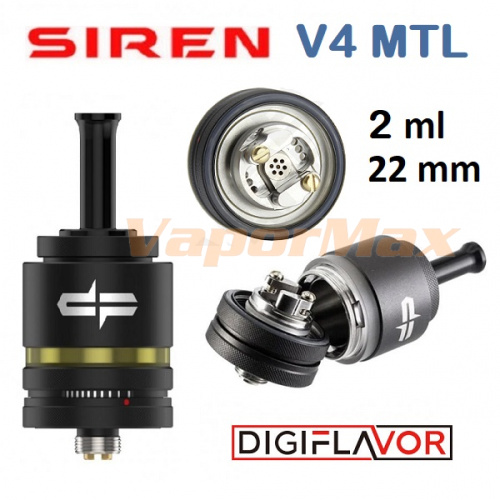 Digiflavor Siren 4 MTL RTA (clone) фото 2 Digiflavor Siren 4 MTL RTA (clone) фото 2