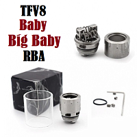 Обслуживаемая база Smok TFV 8 Baby / Big baby RBA + стекло
