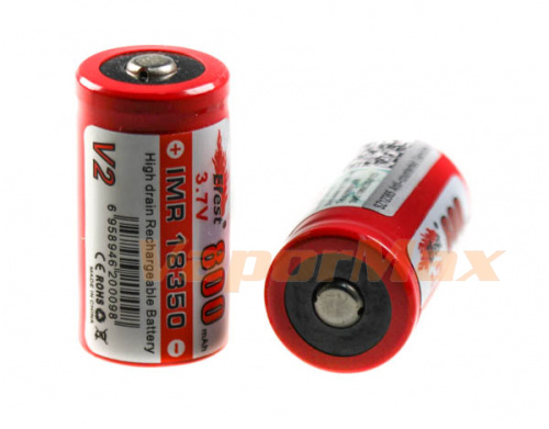 Аккумулятор  Efest IMR 18350 3.7V 800mAh