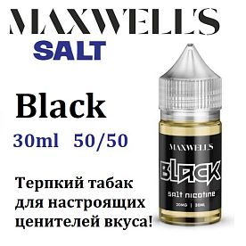 Жидкость Maxwells Salt - Black (30мл) Жидкость Maxwells Salt - Black (30мл)