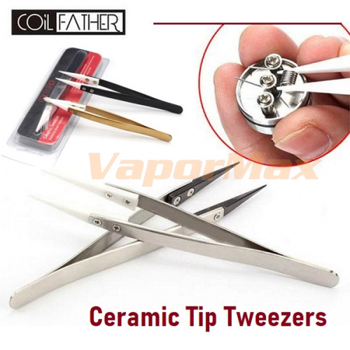 купить Пинцет с керамическими накладками Coil Father в Москве, Vape, Вейп, Электронные сигареты, Жидкости Пинцет с керамическими накладками Coil Father купить в Москве, Vape, Вейп, Электронные сигареты, Жидкости