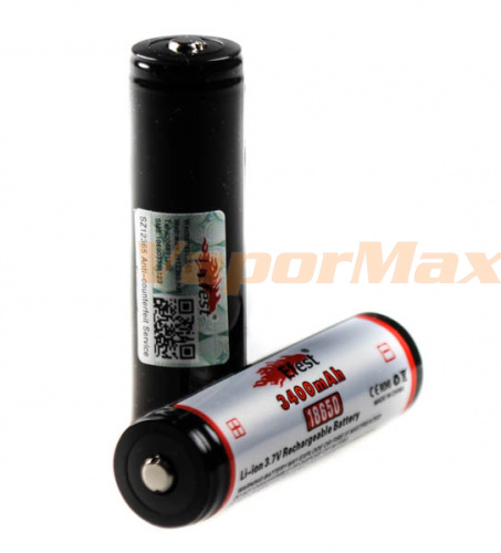 Аккумулятор Efest 18650 3.7V 3400mAh купить в Москве, Vape, Вейп, Электронные сигареты, Жидкости фото 3