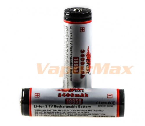 Аккумулятор Efest 18650 3.7V 3400mAh купить в Москве, Vape, Вейп, Электронные сигареты, Жидкости