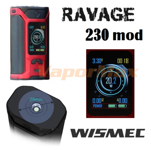 Wismec Sinuous Ravage230 mod (оригинал) фото 3