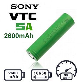 купить Аккумулятор Sony VTC5а 2600 мАч (35А) в Москве, Vape, Вейп, Электронные сигареты, Жидкости Аккумулятор Sony VTC5а 2600 мАч (35А) купить в Москве, Vape, Вейп, Электронные сигареты, Жидкости