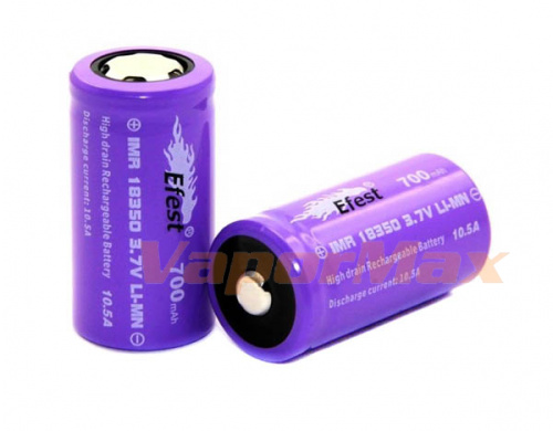 Аккумулятор Efest IMR 18350 3.7V 700mAh (10.5А) фото 2