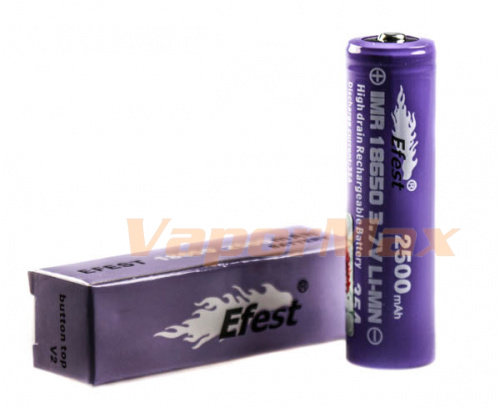 Аккумулятор Efest IMR 18650 2500mAh (35A) Аккумулятор Efest IMR 18650 2500mAh (35A)