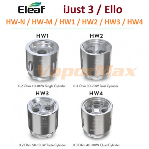 Сменный испаритель Eleaf HW (iJust 3, ELLO, iJust Nexgen) фото 2