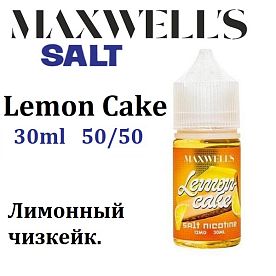 Жидкость Maxwells Salt - Lemon Cake (30мл) Жидкость Maxwells Salt - Lemon Cake (30мл)