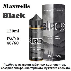 Жидкость Maxwells - Black (120 мл) Жидкость Maxwells - Black (120 мл)
