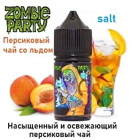 Жидкость Zombie Party Salt - Персиковый чай со льдом 30мл Жидкость Zombie Party Salt - Персиковый чай со льдом 30мл