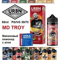 Жидкость URBN Community - MD TROY (Малиновый лимонад с алое) 95 мл