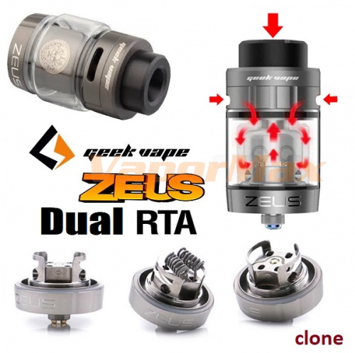 GeekVape Zeus Dual RTA (clone) фото 3 GeekVape Zeus Dual RTA (clone) фото 3
