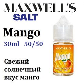 Жидкость Maxwells Salt - Mango (30мл) Жидкость Maxwells Salt - Mango (30мл)