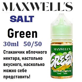 Жидкость Maxwells Salt - Green (30мл) Жидкость Maxwells Salt - Green (30мл)
