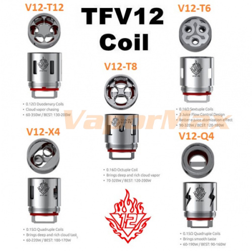 Сменный испаритель SMOK TFV12 (оригинал) Сменный испаритель SMOK TFV12 (оригинал)