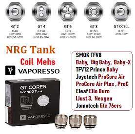 Сменный испаритель Vaporesso NRG Tank (оригинал) Сменный испаритель Vaporesso NRG Tank (оригинал)