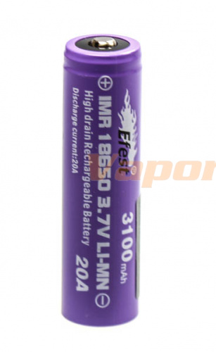 Аккумулятор Efest IMR 18650 3100mAh (20A) фото 4