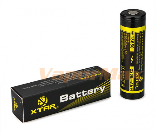 Аккумулятор  XTVTC4 18650 2200mAh (25A) купить в Москве, Vape, Вейп, Электронные сигареты, Жидкости