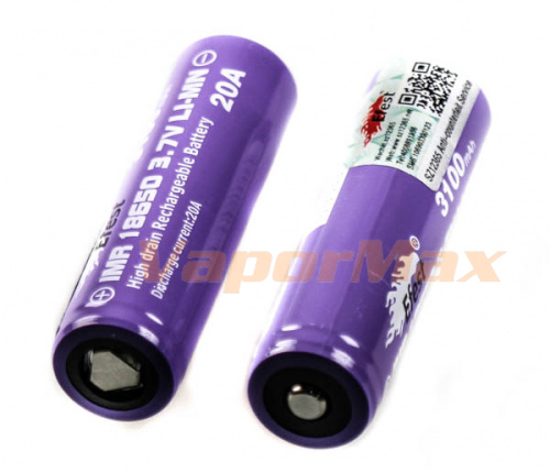 Аккумулятор Efest IMR 18650 3100mAh (20A) фото 2
