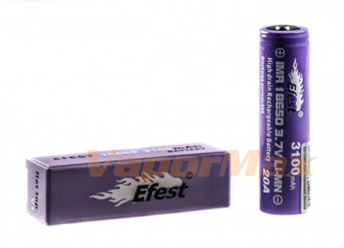Аккумулятор Efest IMR 18650 3100mAh (20A)