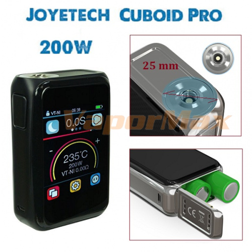 Joyetech Cuboid PRO Touch Screen 200W TC MOD фото 3