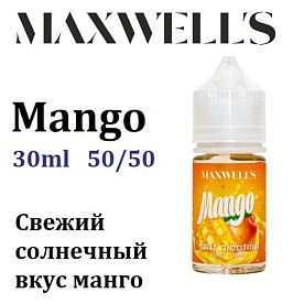 Жидкость Maxwells Freebase - Mango (30мл) Жидкость Maxwells Freebase - Mango (30мл)