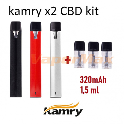 Kamry X2 320mAh CBD Pod System Starter Kit Kamry X2 320mAh CBD Pod System Starter Kit