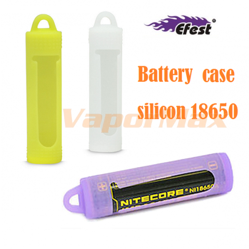 купить Кейс силиконовый для аккумулятора 18650 (Efest) в Москве, Vape, Вейп, Электронные сигареты, Жидкости фото 2 Кейс силиконовый для аккумулятора 18650 (Efest) купить в Москве, Vape, Вейп, Электронные сигареты, Жидкости фото 2
