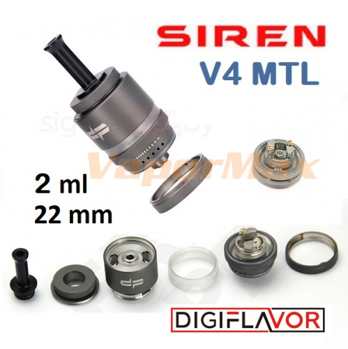 Digiflavor Siren 4 MTL RTA (clone) фото 4 Digiflavor Siren 4 MTL RTA (clone) фото 4