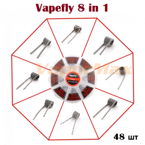 купить Vapefly 8 in 1 (комплект спиралей (48 шт) в Москве, Vape, Вейп, Электронные сигареты, Жидкости фото 3 Vapefly 8 in 1 (комплект спиралей (48 шт) купить в Москве, Vape, Вейп, Электронные сигареты, Жидкости фото 3