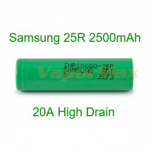 Аккумулятор Samsung 18650 INR-25R 2500mah (20А) купить в Москве, Vape, Вейп, Электронные сигареты, Жидкости